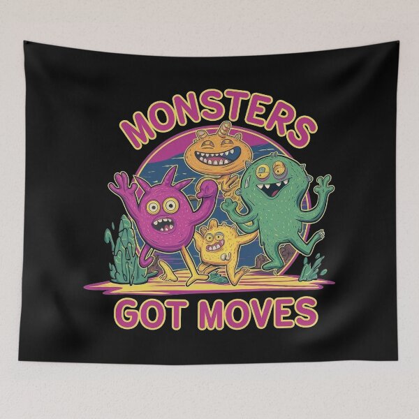 Item preview, Monsters Got Moves T-Shirt | Funny Dancing Monster Halloween  designed and sold by al21ex.