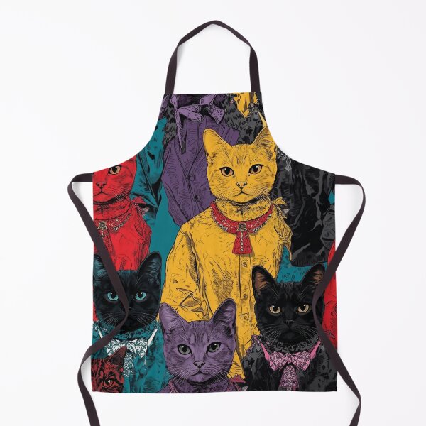 Item preview, Fashion Cats – Colorful Stylish Feline Pop Art designed and sold by Jocamedahub.