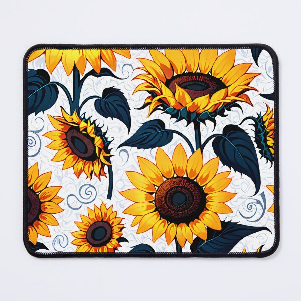 Item preview, Decorative sunflower design with bold dark leaves. designed and sold by MissYouONLY.