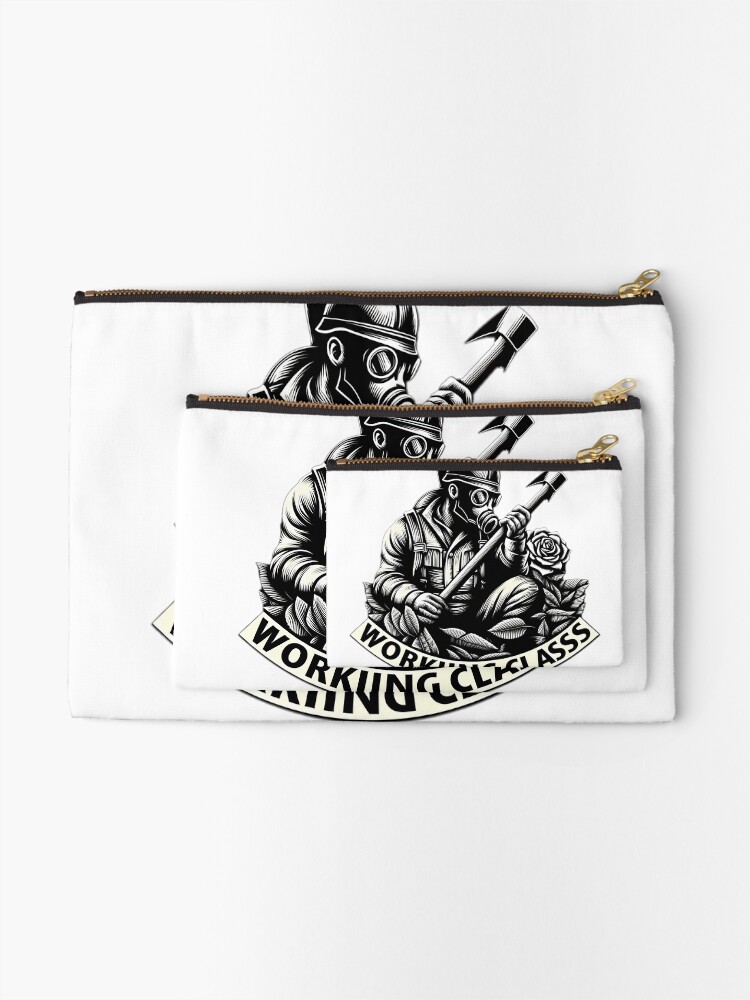 Thumbnail 2 of 4, Zipper Pouch, working class designed and sold by NCNGDESIGN.