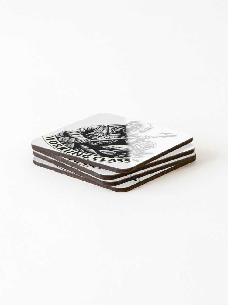 Thumbnail 4 of 5, Coasters (Set of 4), working class designed and sold by NCNGDESIGN.