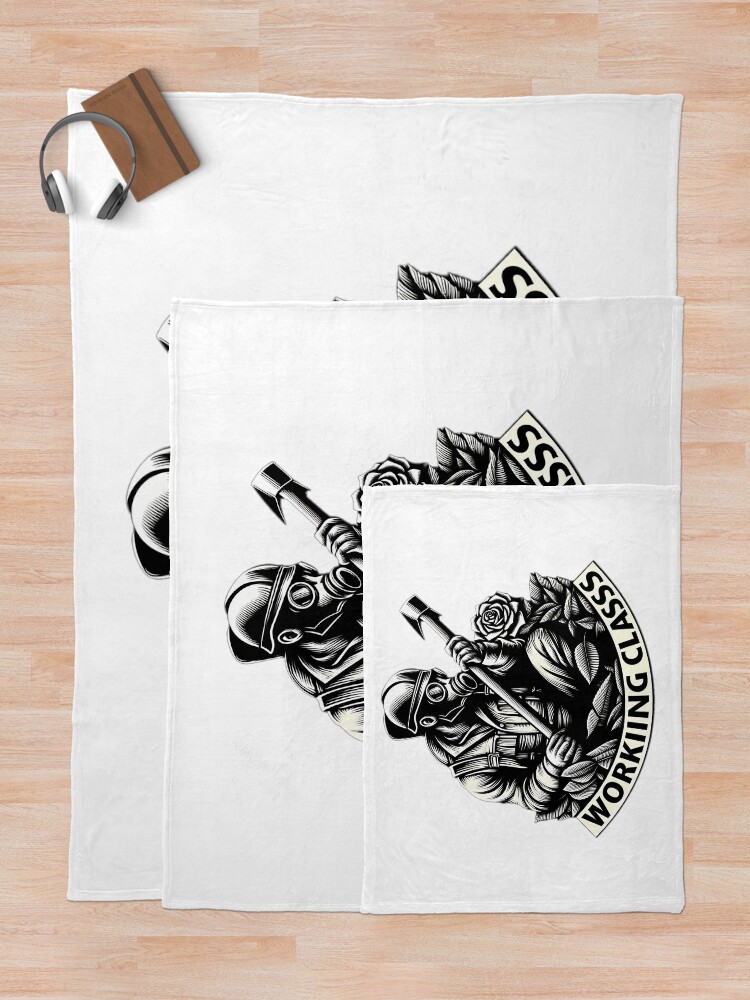 Thumbnail 5 of 6, Throw Blanket, working class designed and sold by NCNGDESIGN.