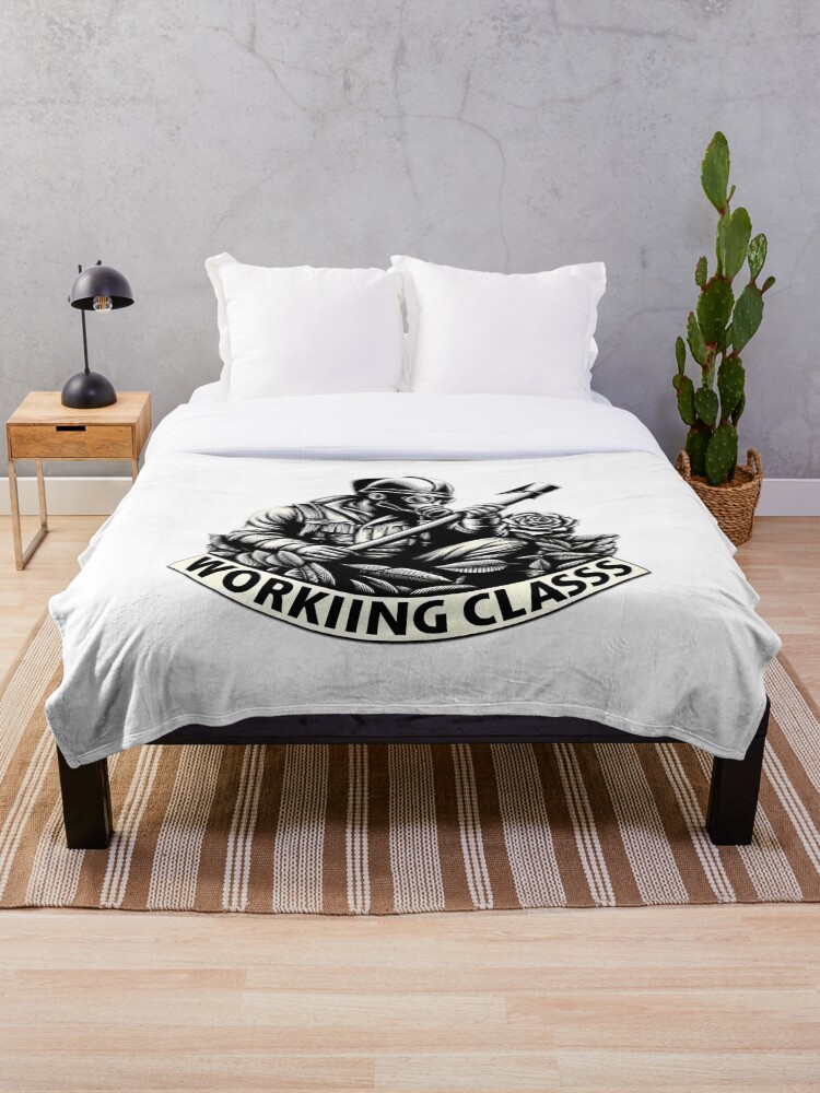 Thumbnail 1 of 6, Throw Blanket, working class designed and sold by NCNGDESIGN.