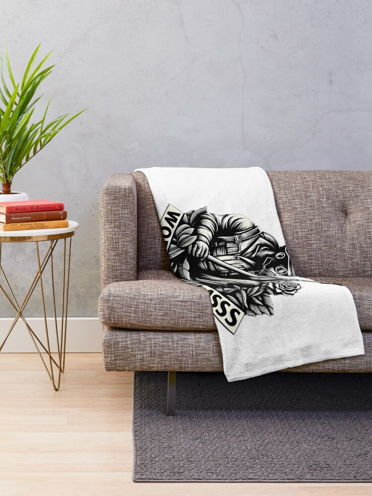 Thumbnail 2 of 6, Throw Blanket, working class designed and sold by NCNGDESIGN.