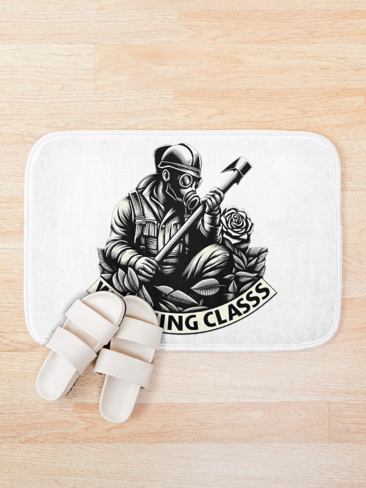 Thumbnail 1 of 6, Bath Mat, working class designed and sold by NCNGDESIGN.