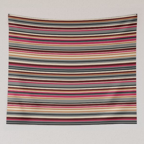 Item preview, Vintage pastel color strip pattern designed and sold by Retro Street Studios.