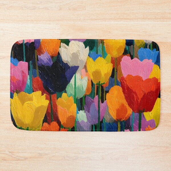 Item preview, Soft Pastel Tulips Artwork Romantic Floral Print designed and sold by AutoPopStudio.