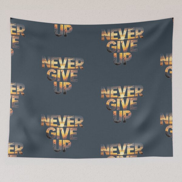 Item preview, Never Give Up Cracked Sunset Text Design designed and sold by AUA-Diamond7.