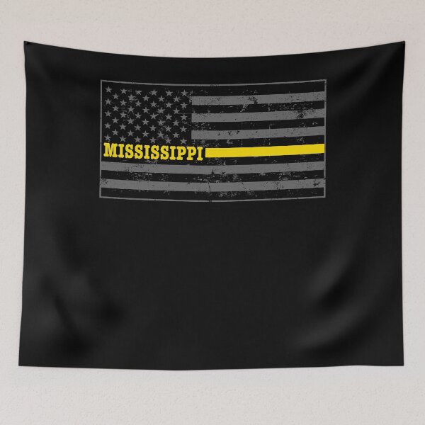 Item preview, Mississippi Police Dispatcher Shirt Thin Gold Line Shirt designed and sold by shoppzee.