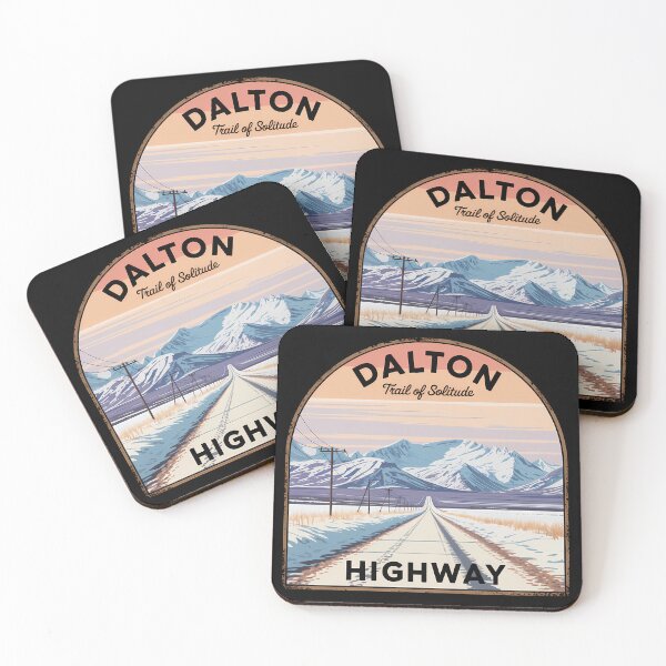 Item preview, Dalton Highway Alaska Retro Travel Poster designed and sold by Horizon Tales.