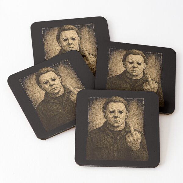 Artikelvorschau, Michael Myers – Halloween Mittelfinger entworfen und verkauft von Bou-Jolyn.