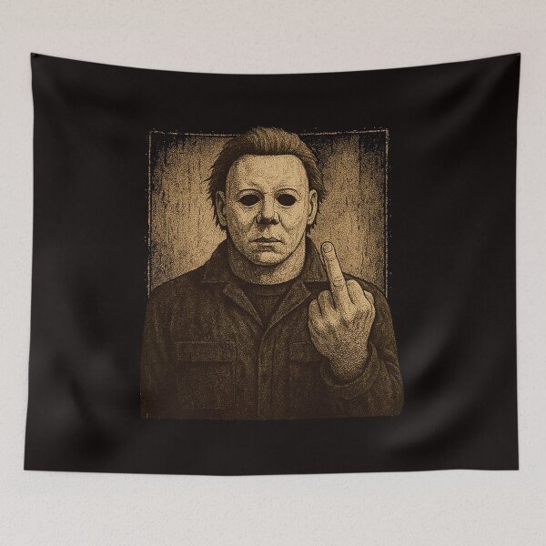 Item preview, Michael Myers - Halloween Middle Finger designed and sold by Bou-Jolyn.