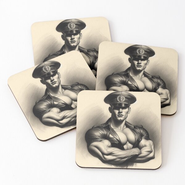 Item preview, Gay Pride 1940's Leather Military Pride Berlin Leder Pride Graphic Design designed and sold by ItsAKinkThing.
