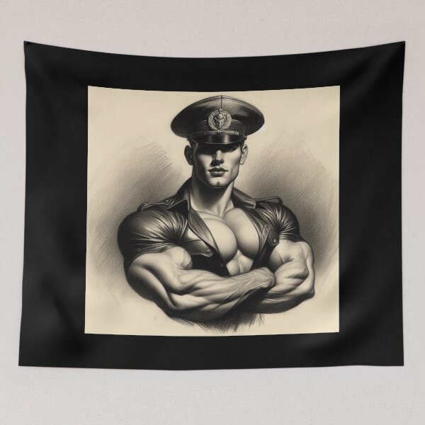 Item preview, Gay Pride 1940's Leather Military Pride Berlin Leder Pride Graphic Design designed and sold by ItsAKinkThing.