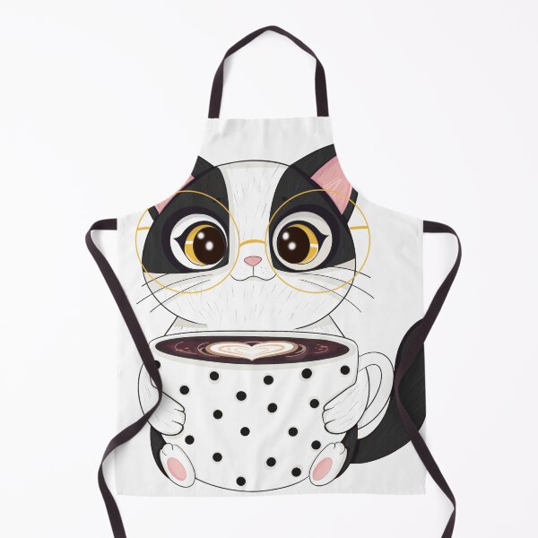 Item preview, Meow-ning Coffee: Cozy Cat & Coffee designed and sold by Iqrapixels.