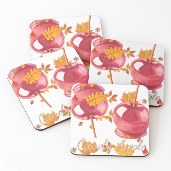 Item preview, Candy Apple Season – Cozy Fall Sticker designed and sold by creativesurface.