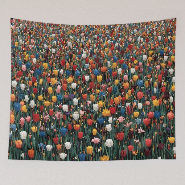 Item preview, Modern Abstract Tulips Artwork Contemporary Print designed and sold by AutoPopStudio.