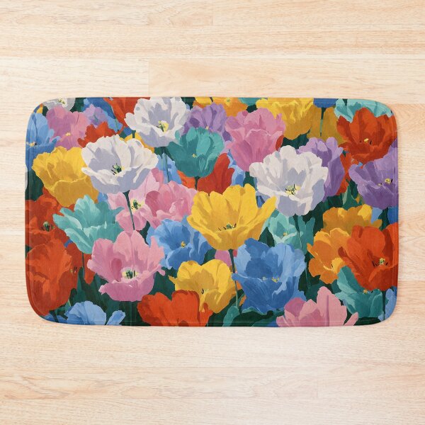 Item preview, Garden Tulips Painting Bright and Cheerful Art designed and sold by AutoPopStudio.
