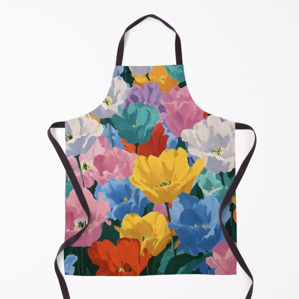 Item preview, Garden Tulips Painting Bright and Cheerful Art designed and sold by AutoPopStudio.