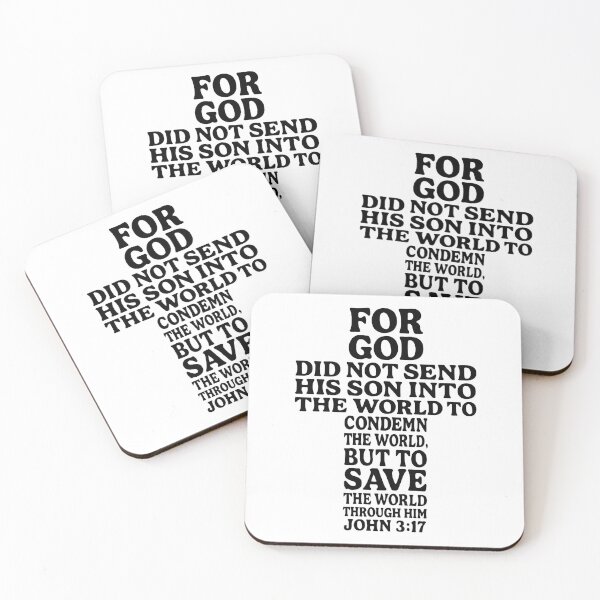 Item preview, John 3:17 For God Send His Son To Save The World Through Him designed and sold by plushism.