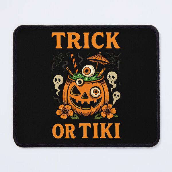 Item preview, Trick or Tiki Halloween Pumpkin Cocktail Spooky designed and sold by Jaanussar.
