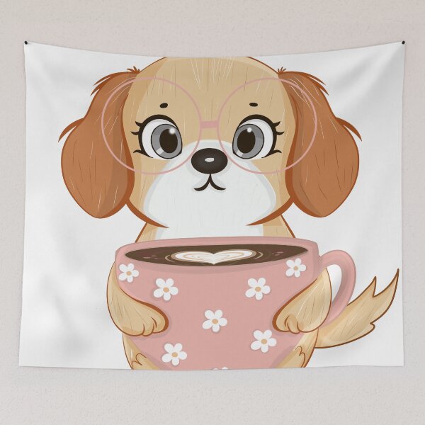 Item preview, Pawsitively Caffeinated: Your Coffee Buddy designed and sold by Iqrapixels.