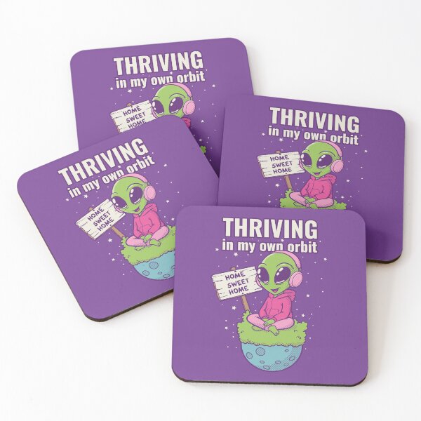 Item preview, Thriving in My Own Orbit – Neurodivergent Alien designed and sold by boozkova-vorona.