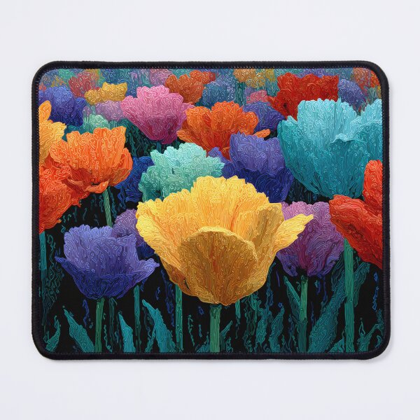 Item preview, Serene Tulips Painting Elegant Botanical Artwork designed and sold by AutoPopStudio.
