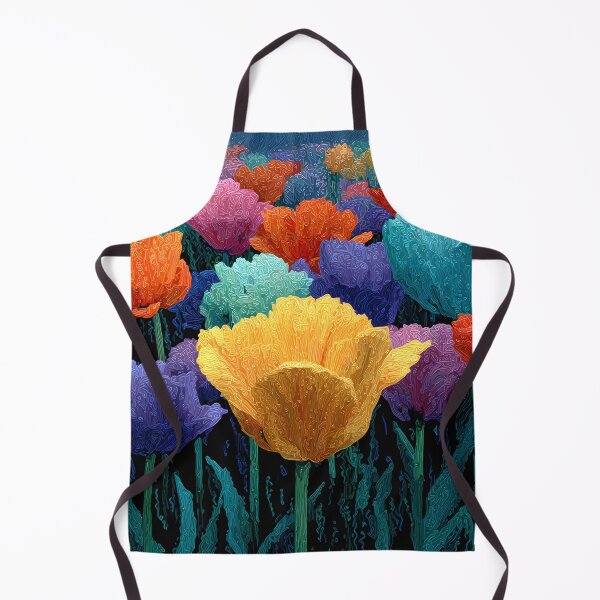 Item preview, Serene Tulips Painting Elegant Botanical Artwork designed and sold by AutoPopStudio.