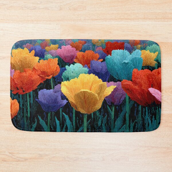 Item preview, Serene Tulips Painting Elegant Botanical Artwork designed and sold by AutoPopStudio.
