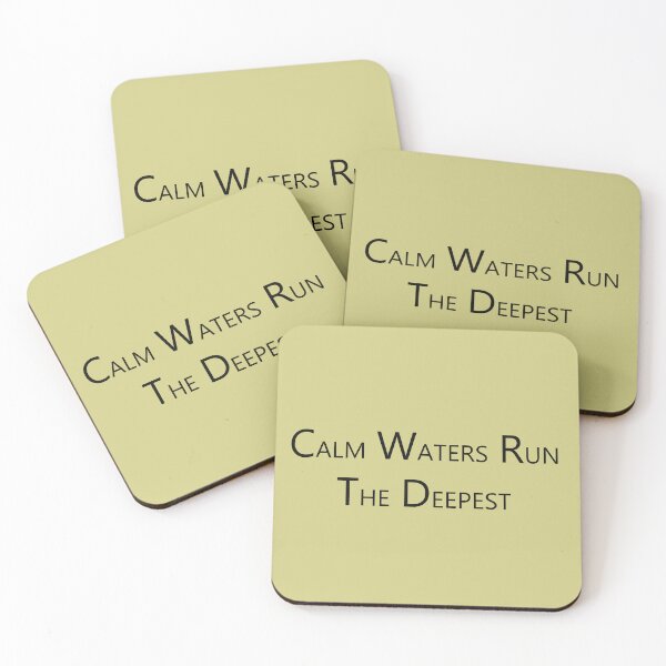 Item preview, Calm Waters Run the Deepest – Wisdom & Strength Quote Design designed and sold by ArtNestVerse.