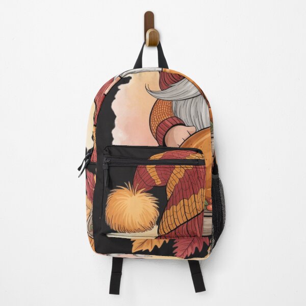 Item preview, Pastel Fantasy Thanksgiving Gnome with Turkey Feast Illustration designed and sold by arceeddesign.