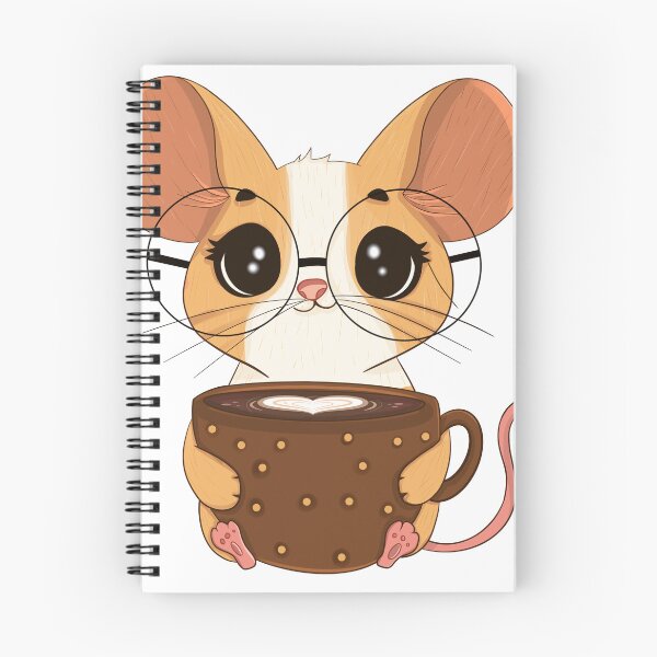 Item preview, Squeak & Sip: Tiny Coffee Mouse designed and sold by Iqrapixels.
