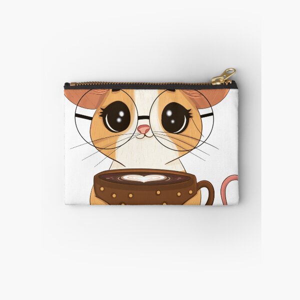 Item preview, Squeak & Sip: Tiny Coffee Mouse designed and sold by Iqrapixels.