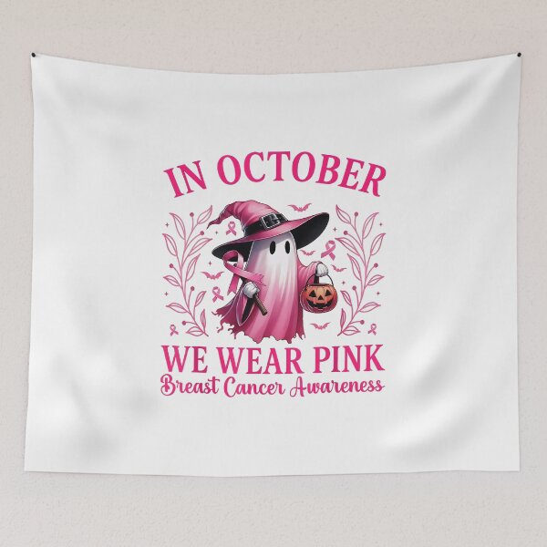 Item preview, Breast Cancer Halloween Women in October We Wear Pink designed and sold by gear-posters.