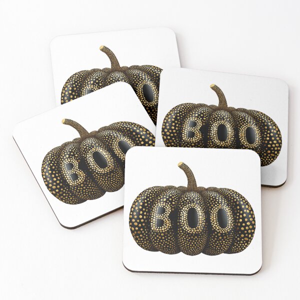 Item preview, Black Pumpkin with Gold Boo Halloween Design designed and sold by olenapetol.