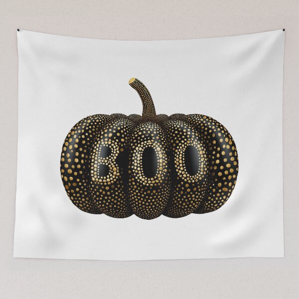 Item preview, Black Pumpkin with Gold Boo Halloween Design designed and sold by olenapetol.