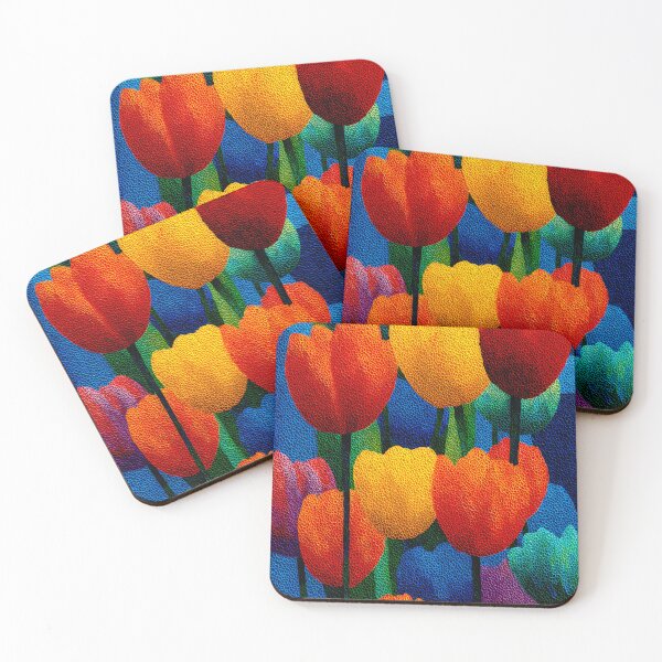 Item preview, Golden Tulips Painting Rich Floral Wall Décor designed and sold by AutoPopStudio.