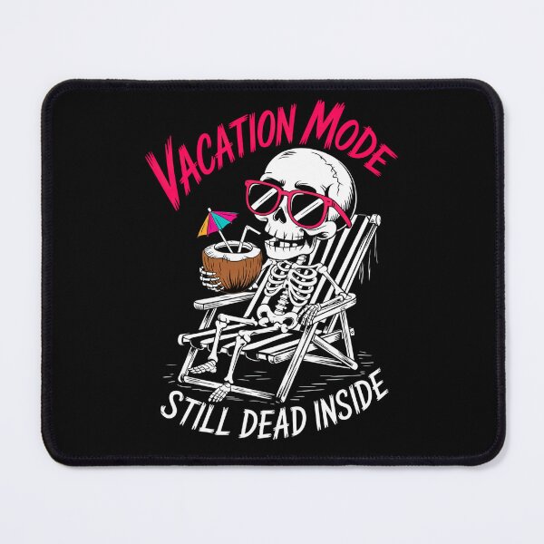 Item preview, Vacation Mode Halloween Skeleton – Dark Humor Retro Beach Design designed and sold by Taans-Creation.