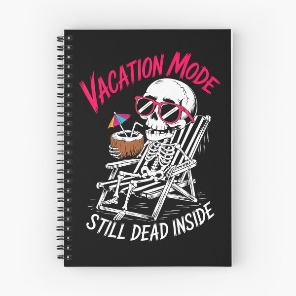 Item preview, Vacation Mode Halloween Skeleton – Dark Humor Retro Beach Design designed and sold by Taans-Creation.
