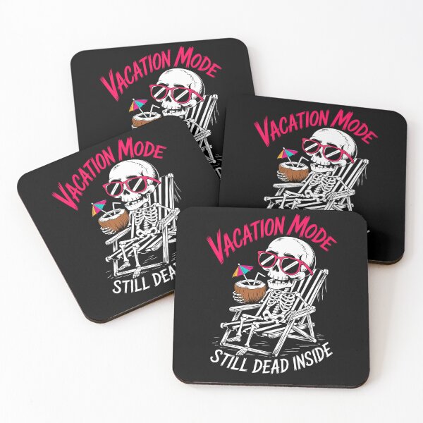 Item preview, Vacation Mode Halloween Skeleton – Dark Humor Retro Beach Design designed and sold by Taans-Creation.