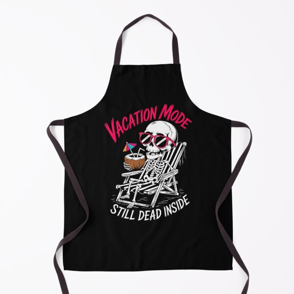 Item preview, Vacation Mode Halloween Skeleton – Dark Humor Retro Beach Design designed and sold by Taans-Creation.