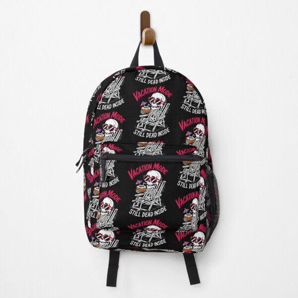 Item preview, Vacation Mode Halloween Skeleton – Dark Humor Retro Beach Design designed and sold by Taans-Creation.