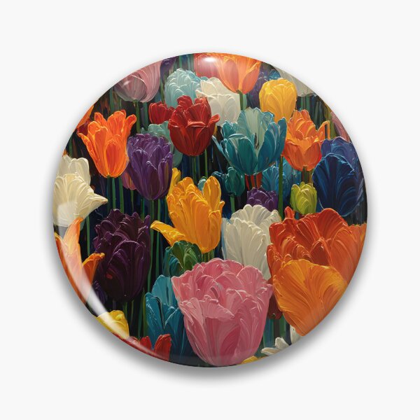 Item preview, Fresh Bloom Tulips Painting Floral Fine Art designed and sold by AutoPopStudio.