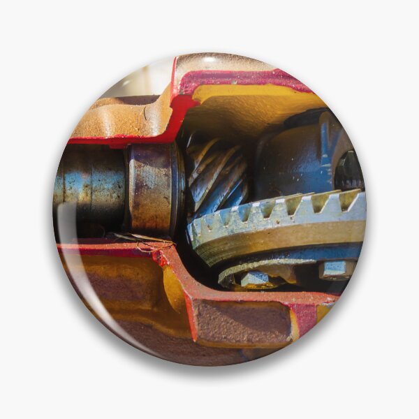 Item preview, Industrial Gear Mechanism Cutaway Showing Rusty Mechanical Components and Precision Engineering Close-Up designed and sold by Nmallia.