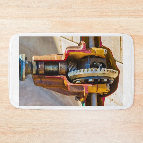 Item preview, Industrial Gear Mechanism Cutaway Showing Rusty Mechanical Components and Precision Engineering Close-Up designed and sold by Nmallia.