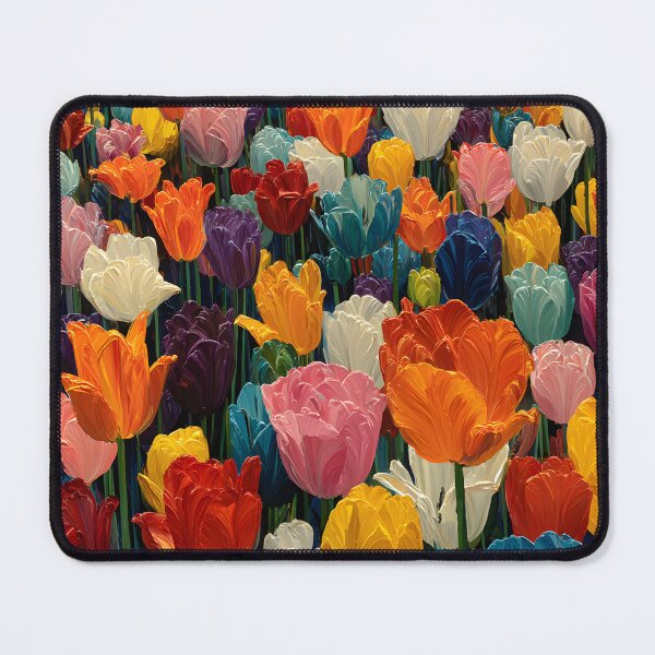 Item preview, Fresh Bloom Tulips Painting Floral Fine Art designed and sold by AutoPopStudio.