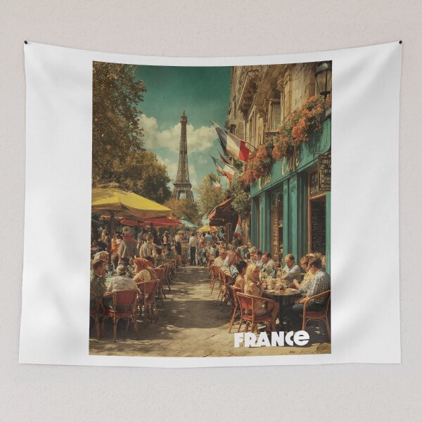 Item preview, Parisian Café Bliss – Eiffel Tower Charm & French Lifestyle designed and sold by ForeverPrintsOK.