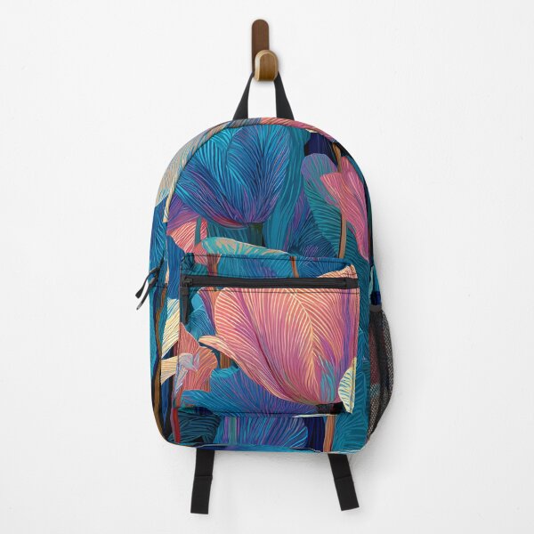 Item preview, Purple and Blue Tulips Painting Bold Artwork designed and sold by AutoPopStudio.