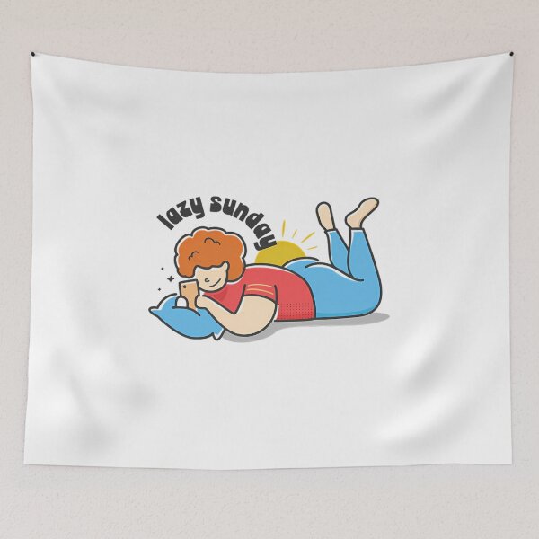 Item preview, Lazy Sunday designed and sold by MicanCuteStore.